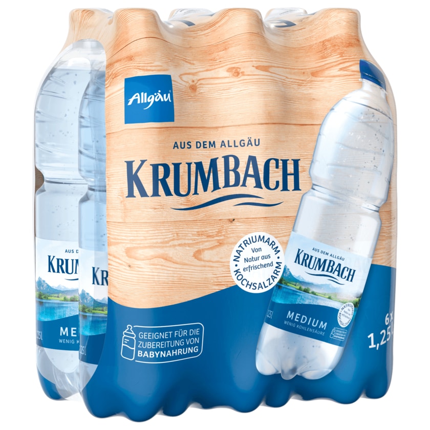 Krumbach Mineralwasser Medium 6x1,25l